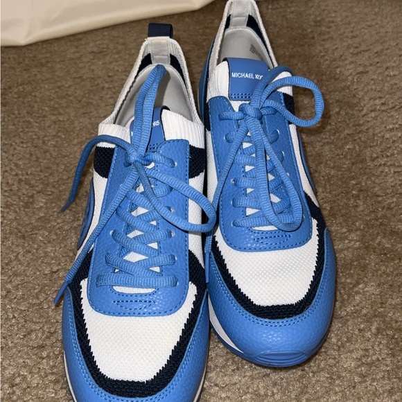 Michael Kors Blue and White Athletic Shoes - Picture 2 of 2